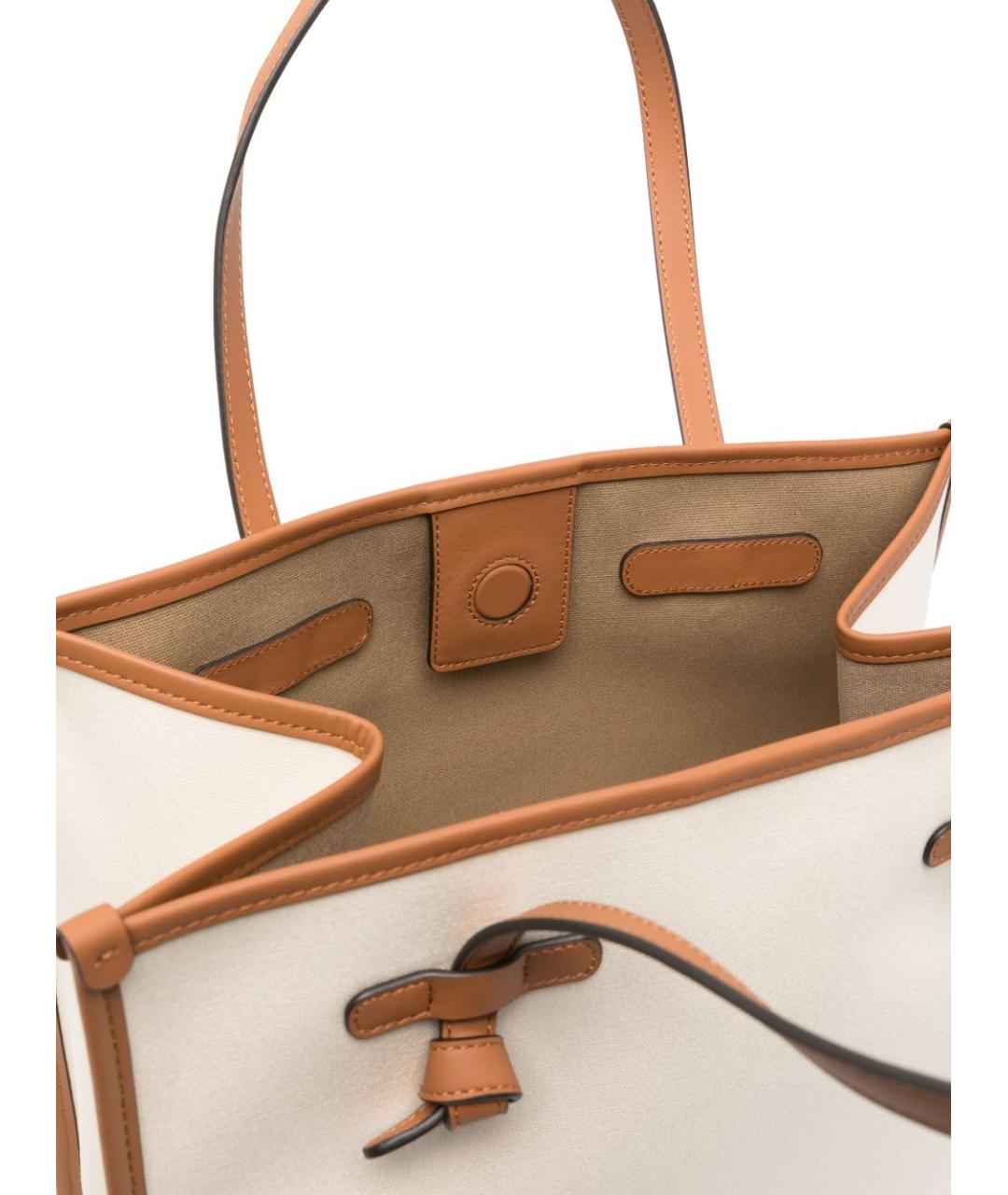 Gianni Chiarini Белая хлопковая сумка тоут, фото 2