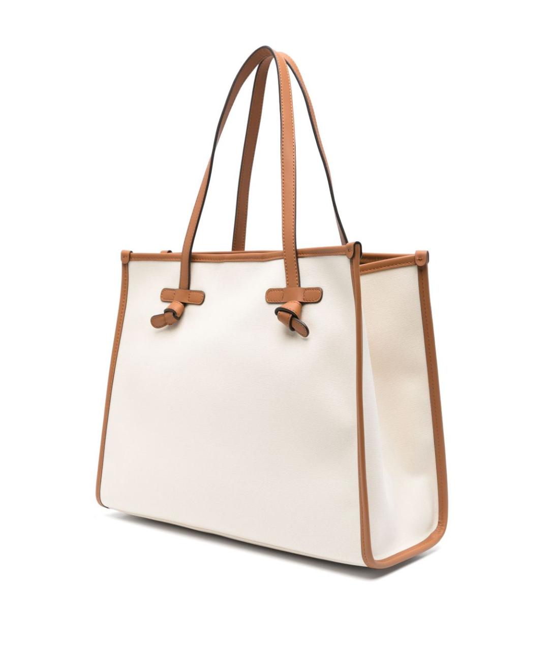 Gianni Chiarini Белая хлопковая сумка тоут, фото 4