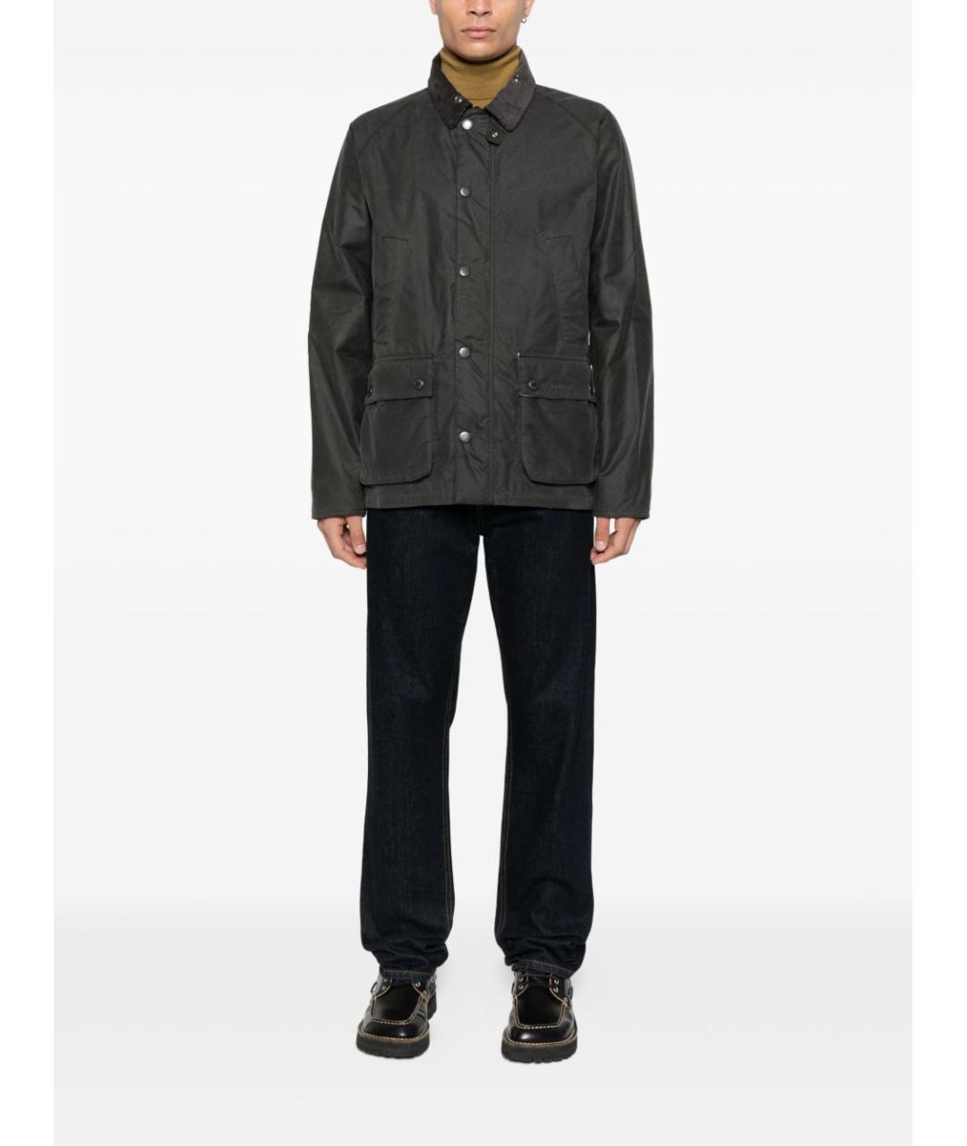 BARBOUR Серая хлопковая куртка, фото 3