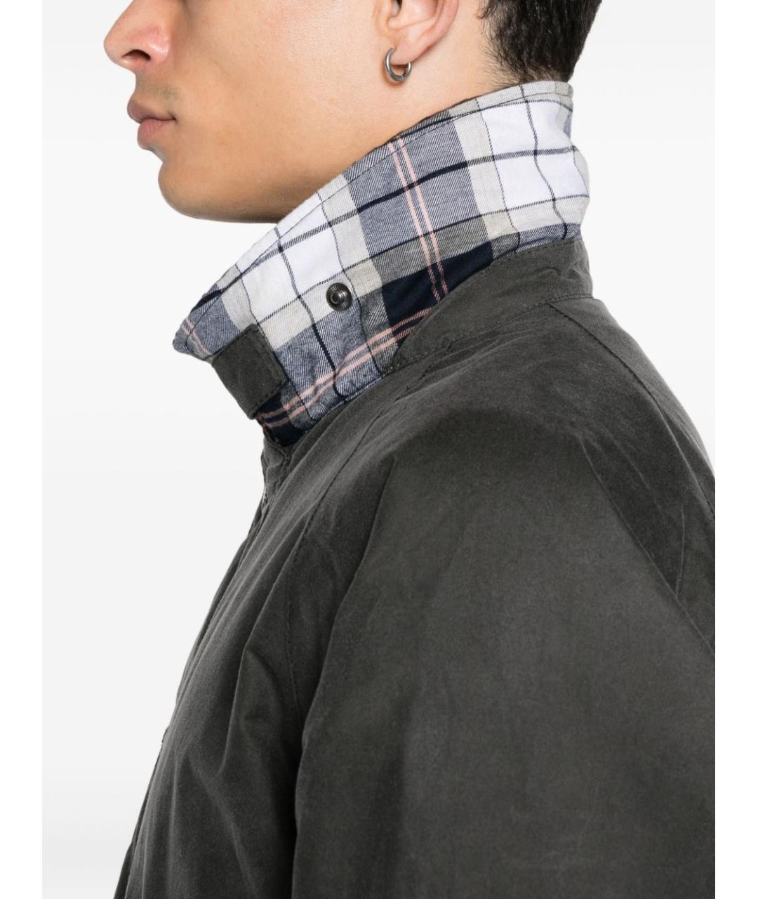 BARBOUR Серая хлопковая куртка, фото 5