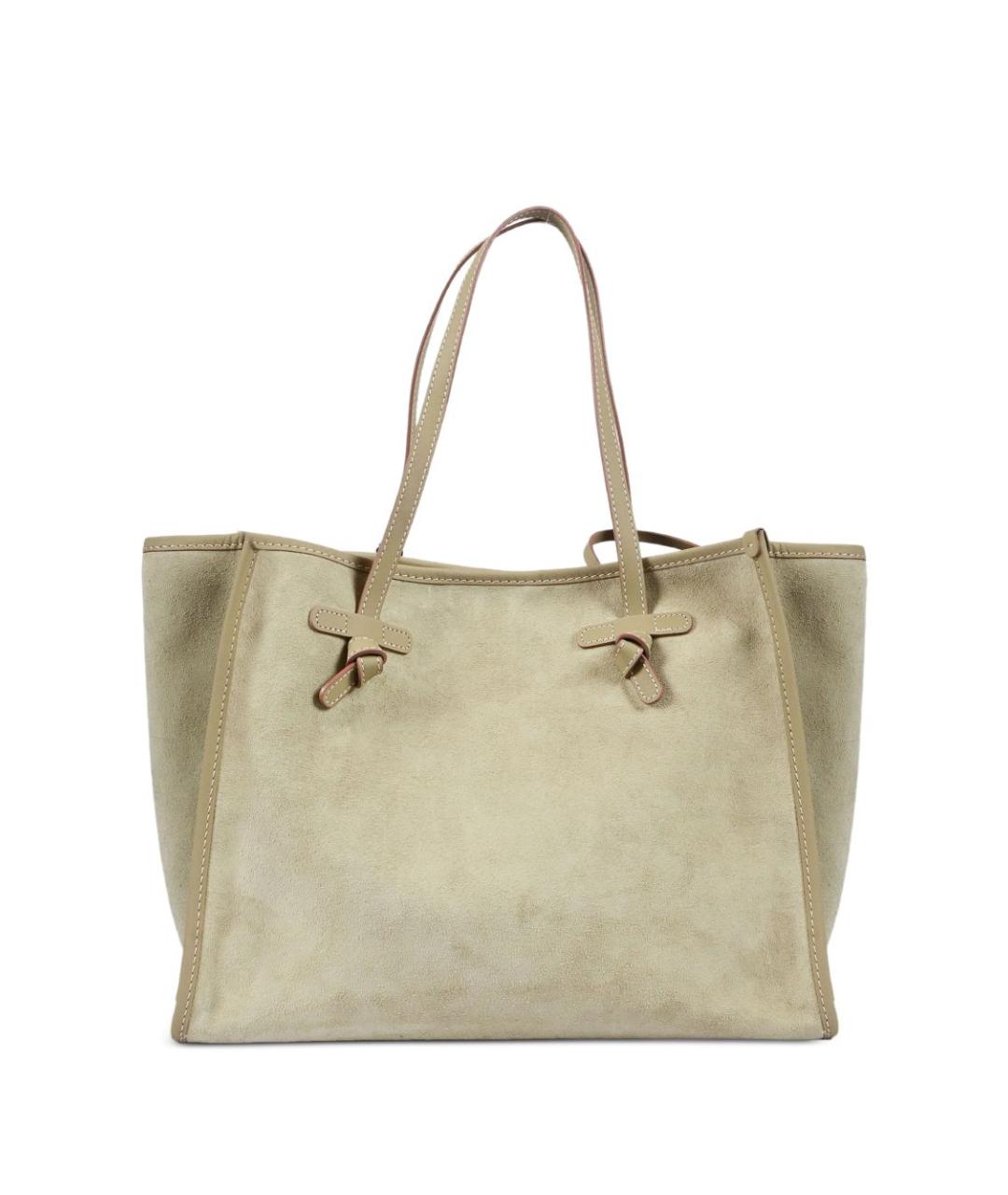 Gianni Chiarini Зеленая замшевая сумка тоут, фото 1