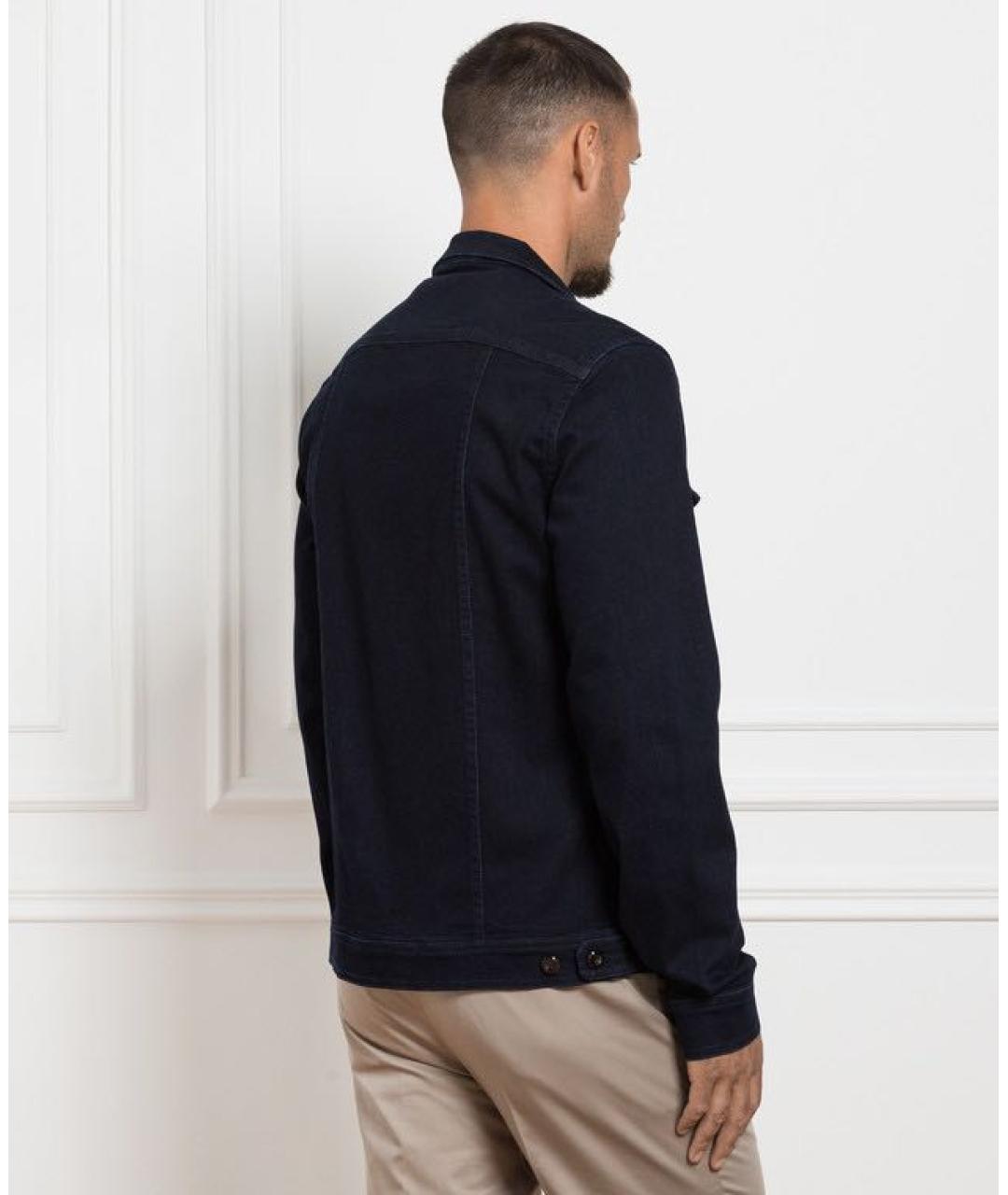 STEFANO RICCI Темно-синяя деним куртка, фото 4