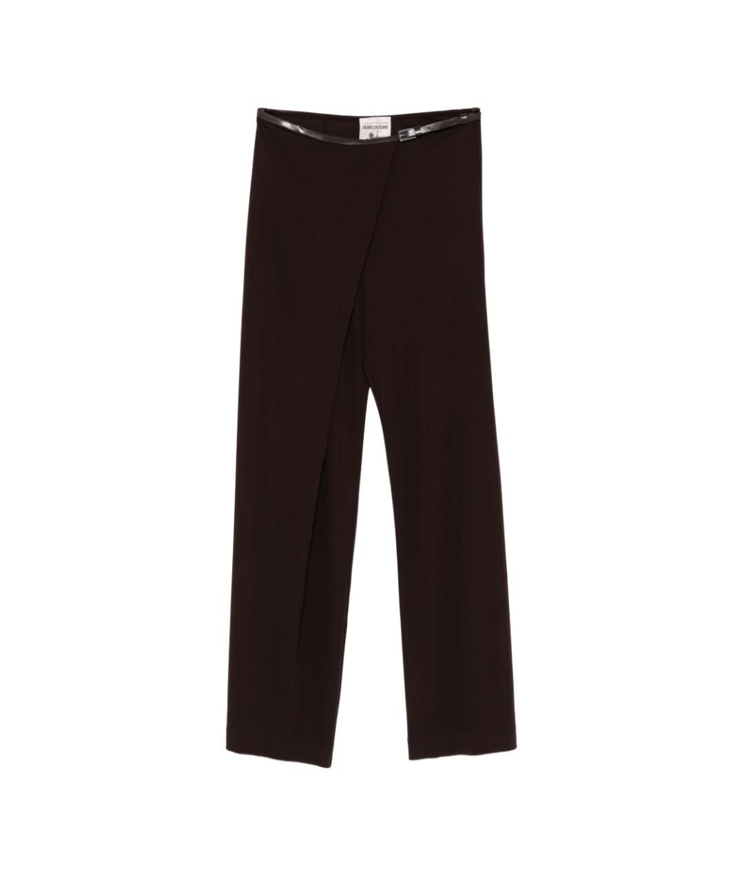 SEMICOUTURE Вискозные прямые брюки, фото 1