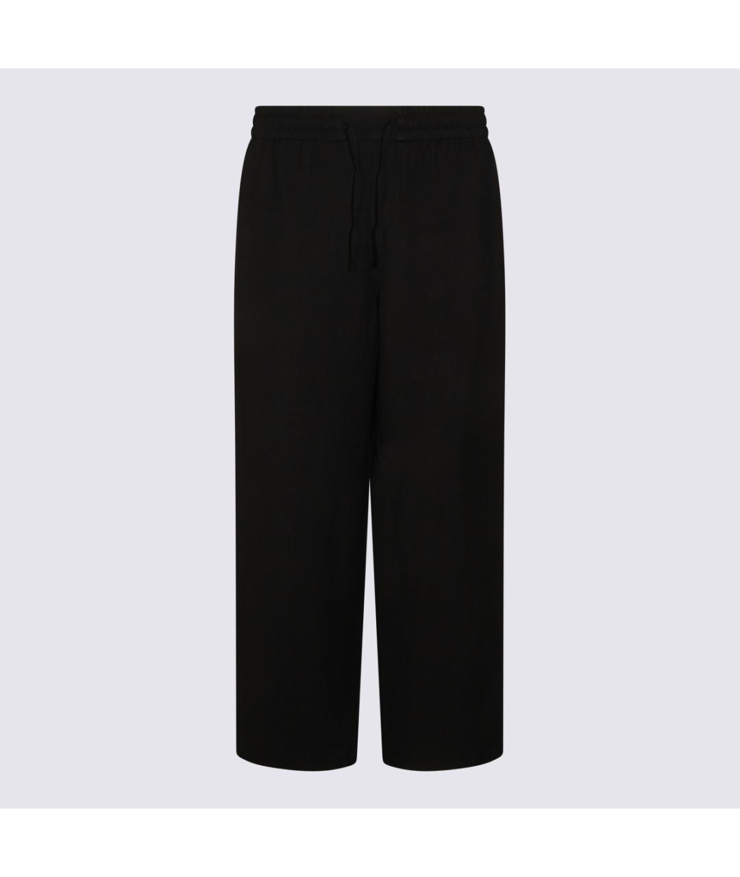 Ami Paris Черные вискозные повседневные брюки, фото 9