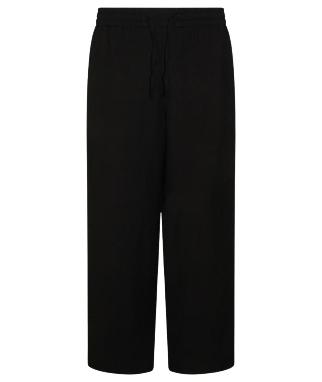 Ami Paris Черные вискозные повседневные брюки, фото 1