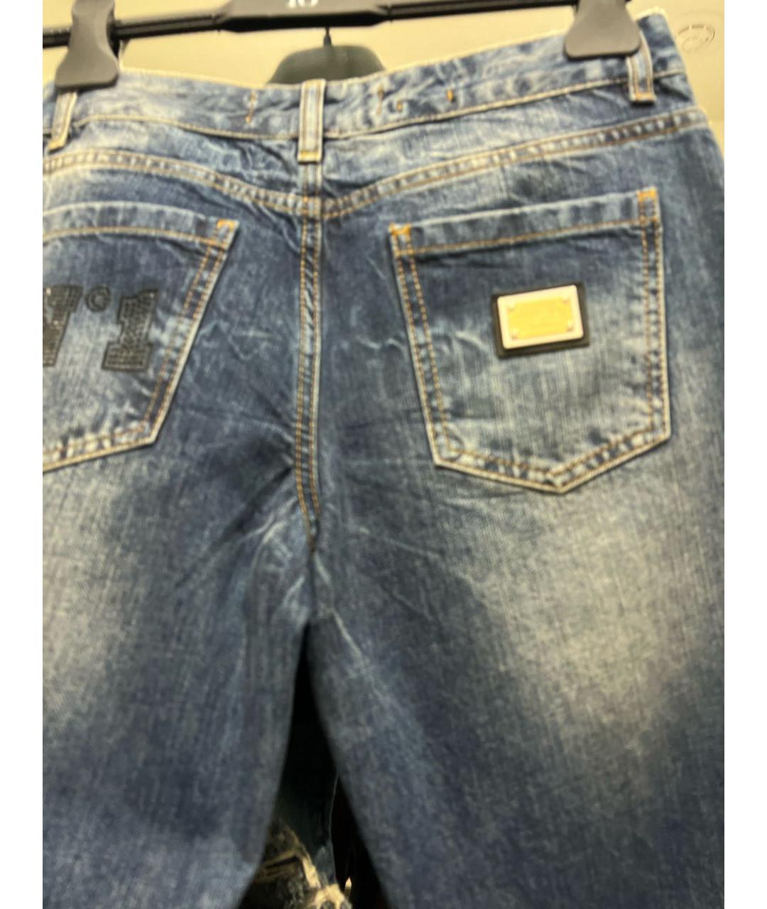 PHILIPP PLEIN Синие джинсы слим, фото 5