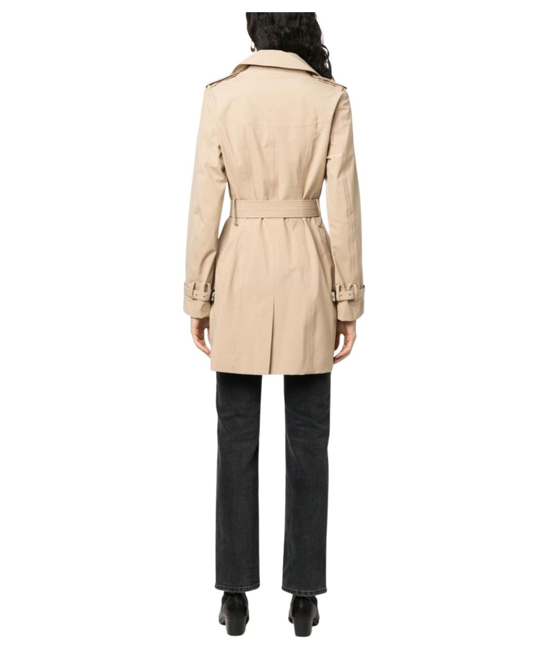 SAVE THE DUCK Бежевое полиэстеровое пальто, фото 2