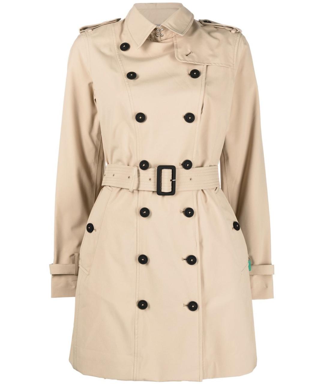 SAVE THE DUCK Бежевое полиэстеровое пальто, фото 1