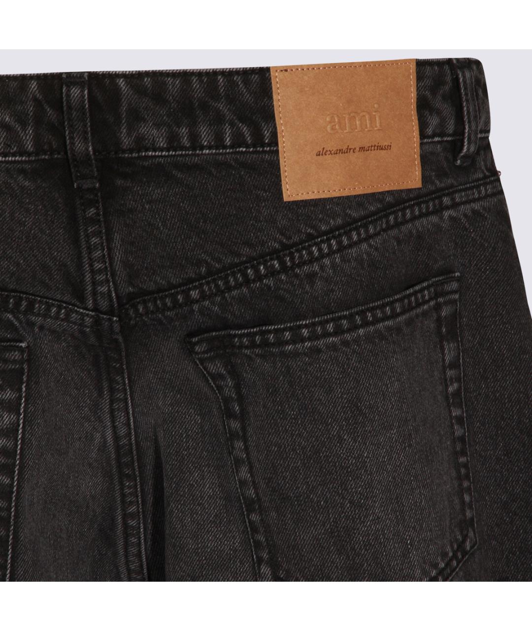 Ami Paris Черные прямые джинсы, фото 7