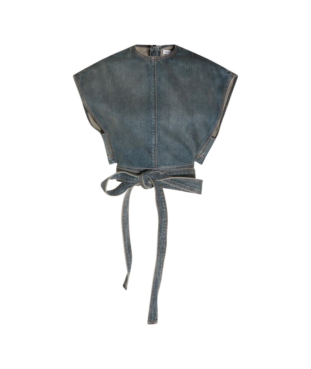 ALAIA Синяя хлопковая футболка, фото 1