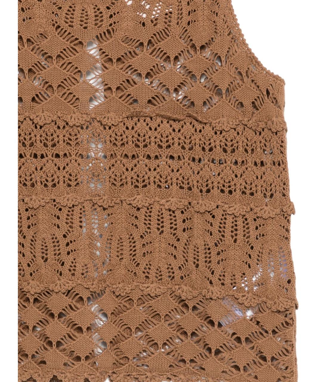 SEMICOUTURE Бежевая хлопковая майка, фото 2