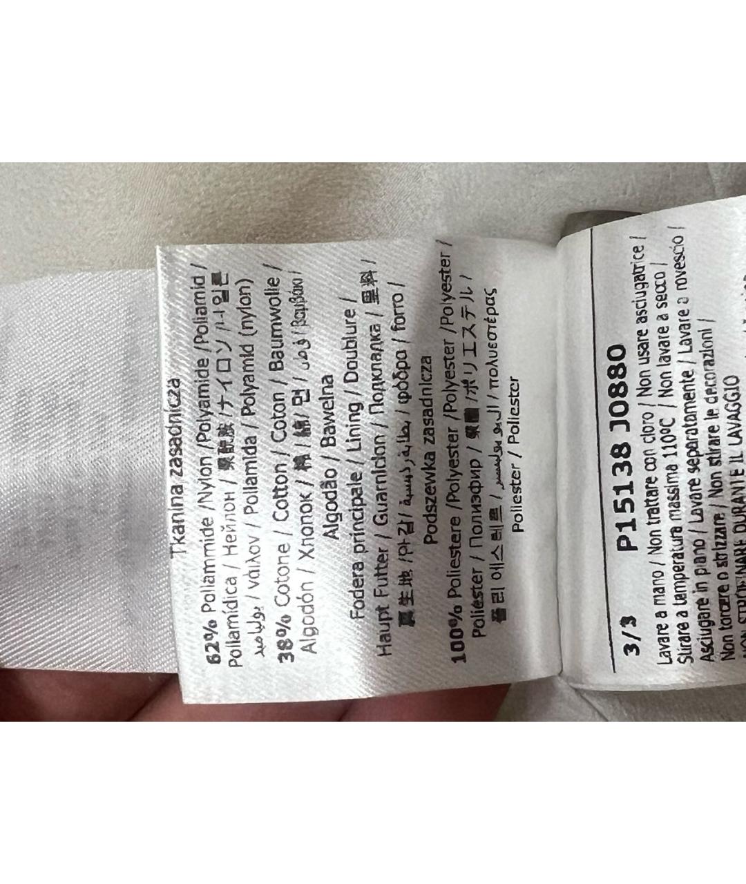 LIU JO Желтая полиамидовая юбка мини, фото 6