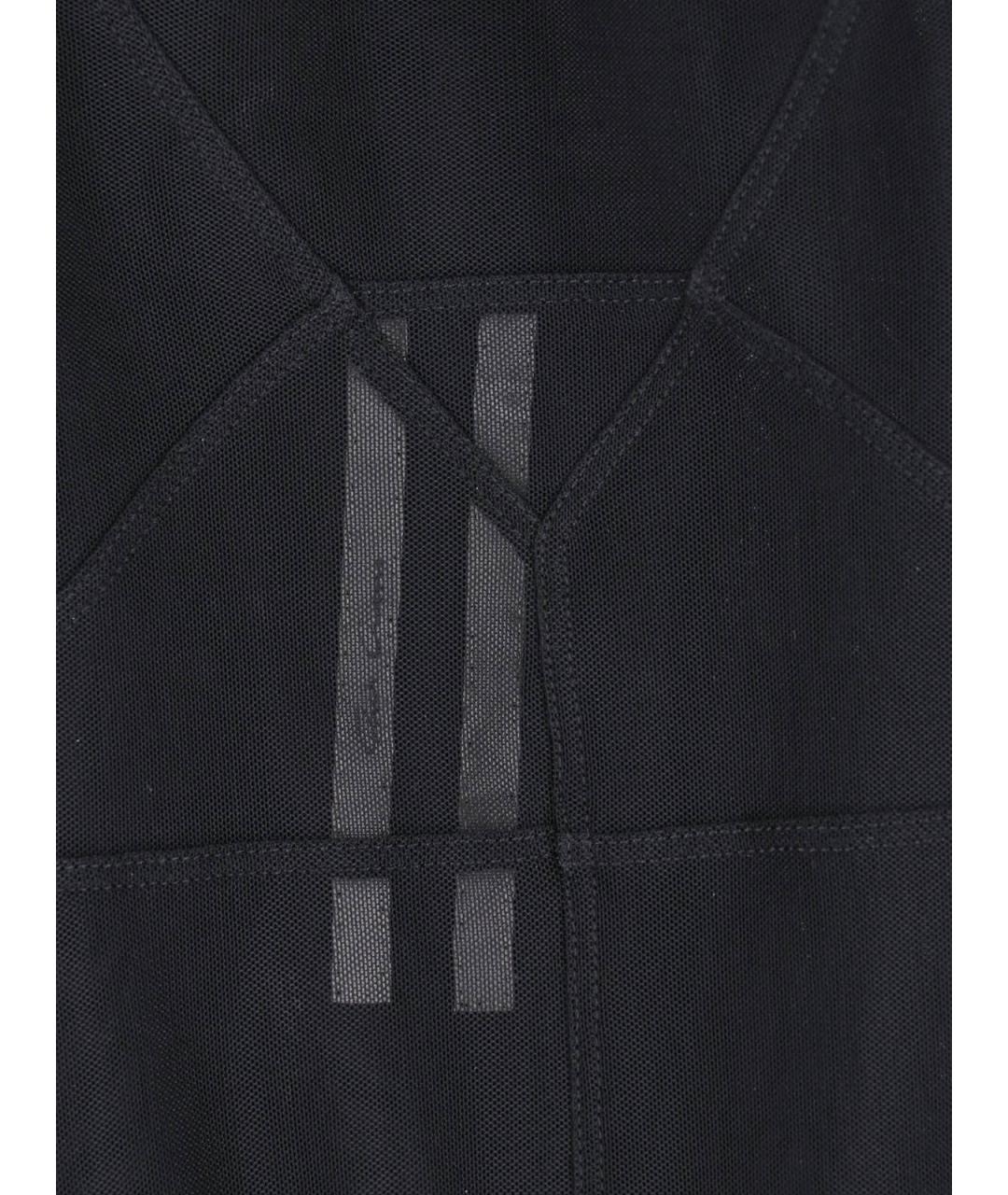 RICK OWENS Черное полиамидовое вечернее платье, фото 3