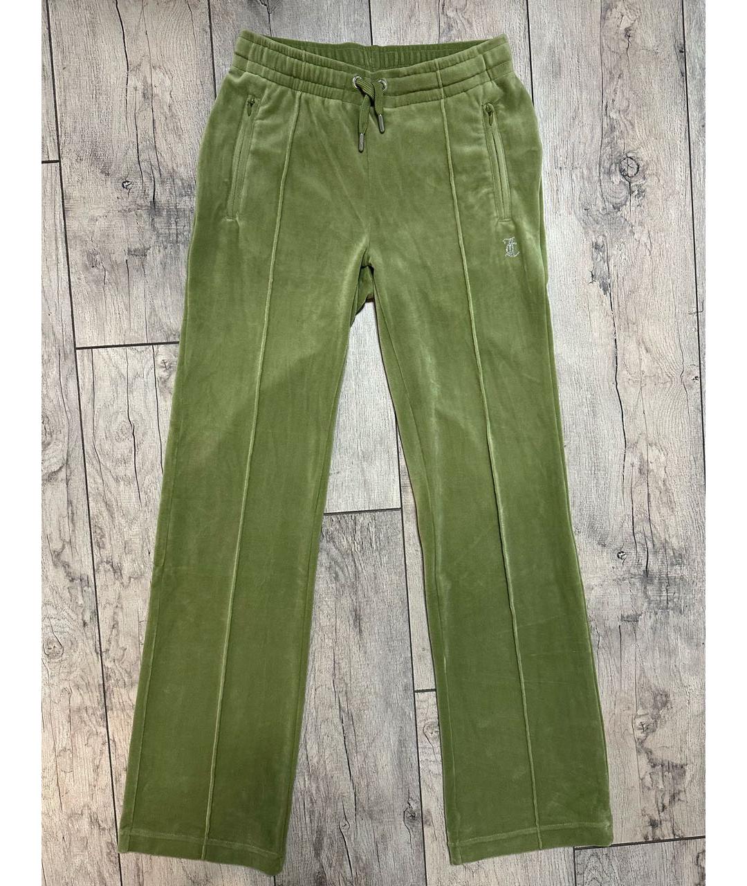 JUICY COUTURE Зеленый велюровый спортивные костюмы, фото 2