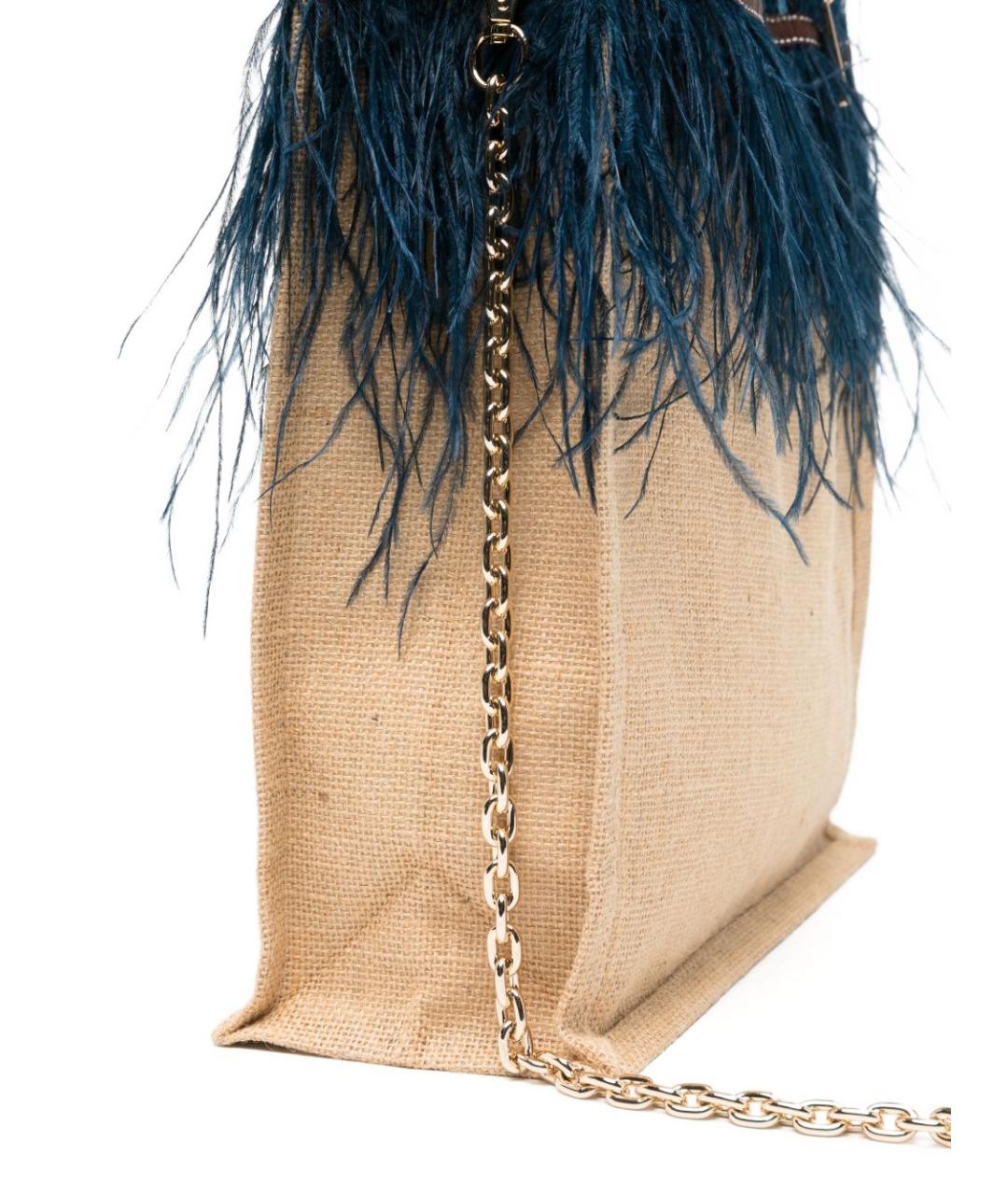 LA MILANESA Синяя сумка с короткими ручками, фото 4