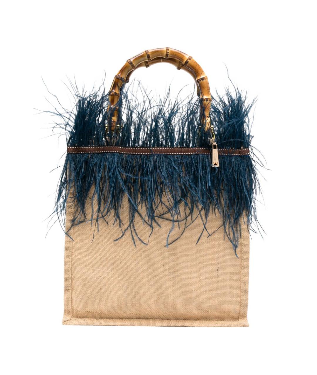 LA MILANESA Синяя сумка с короткими ручками, фото 1