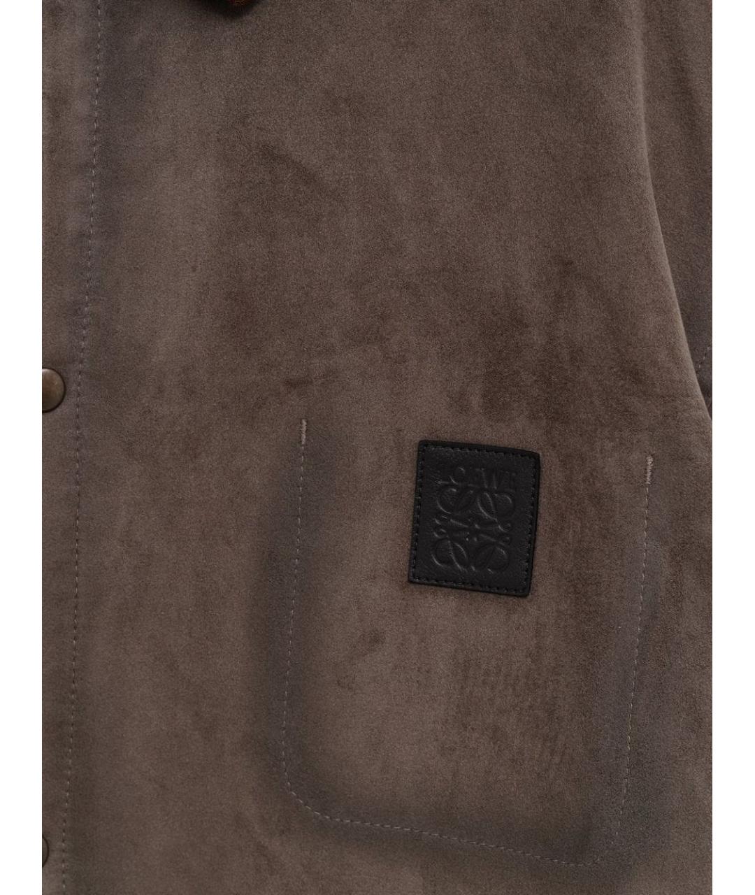 LOEWE Коричневая хлопковая куртка, фото 3