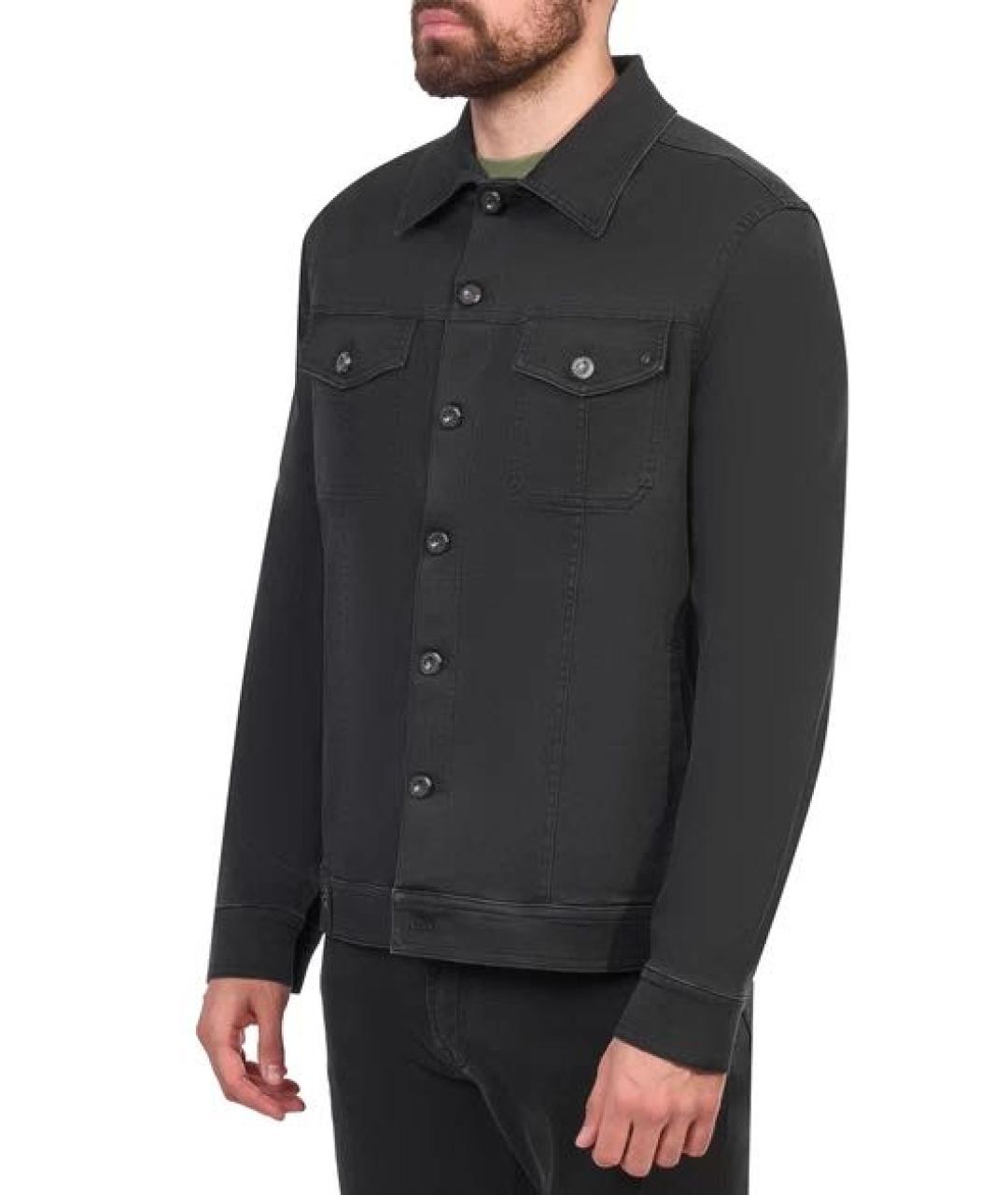 STEFANO RICCI Черная деним куртка, фото 4