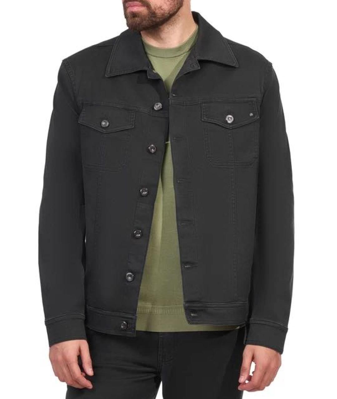 STEFANO RICCI Черная деним куртка, фото 3