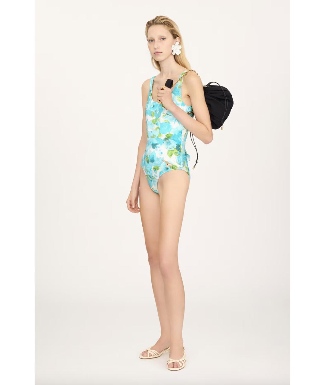 CHLOE Бирюзовый полиамидовый купальник, фото 6
