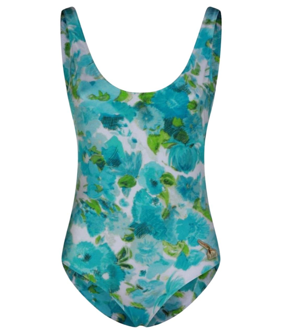 CHLOE Бирюзовый полиамидовый купальник, фото 1