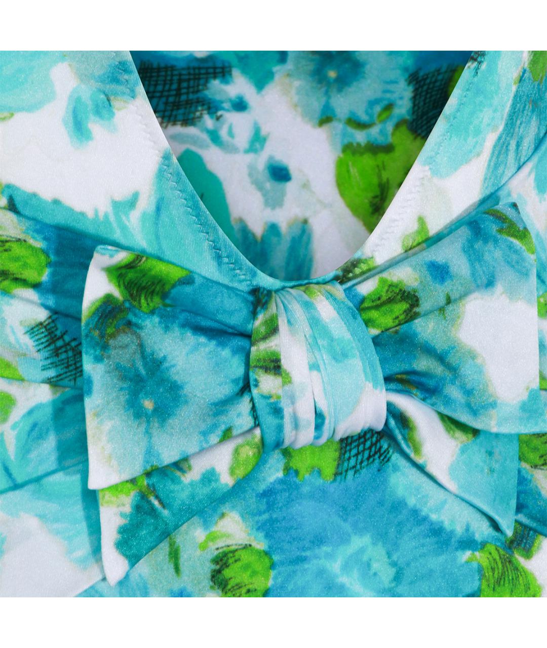 CHLOE Бирюзовый полиамидовый купальник, фото 5