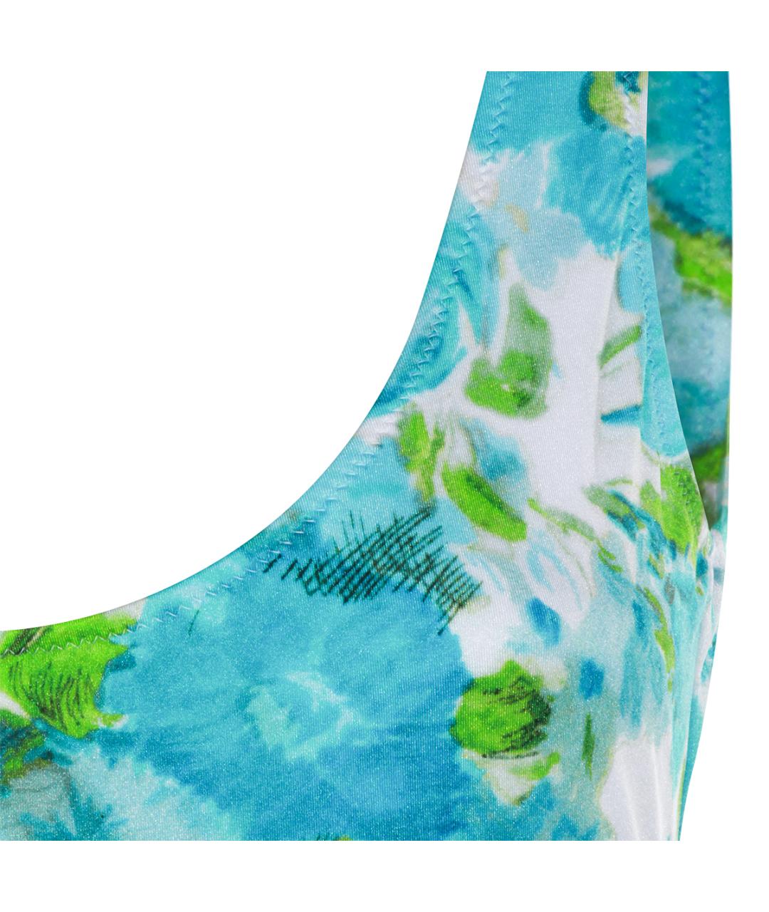 CHLOE Бирюзовый полиамидовый купальник, фото 4