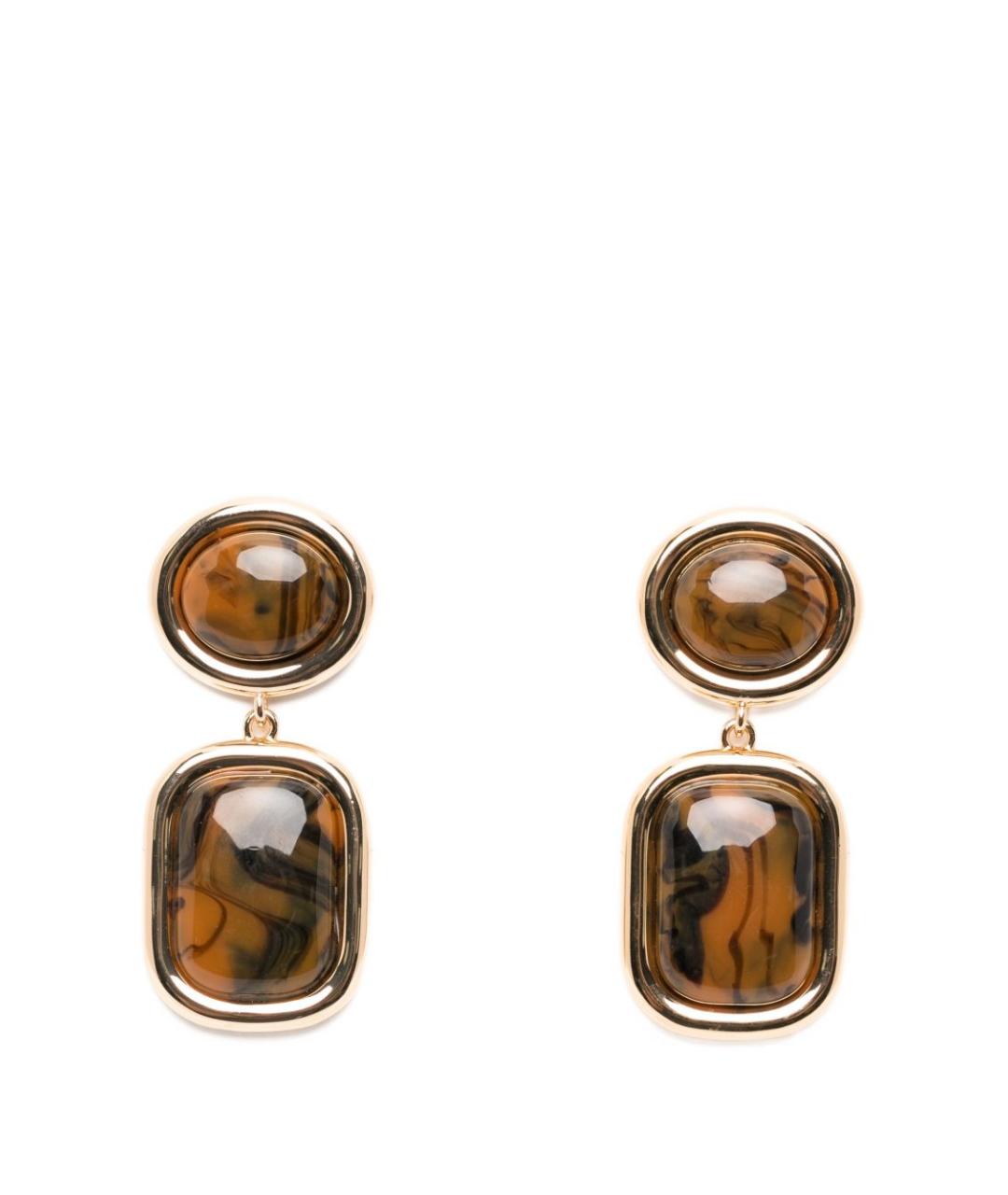 SELF-PORTRAIT Коричневые металлические серьги, фото 1