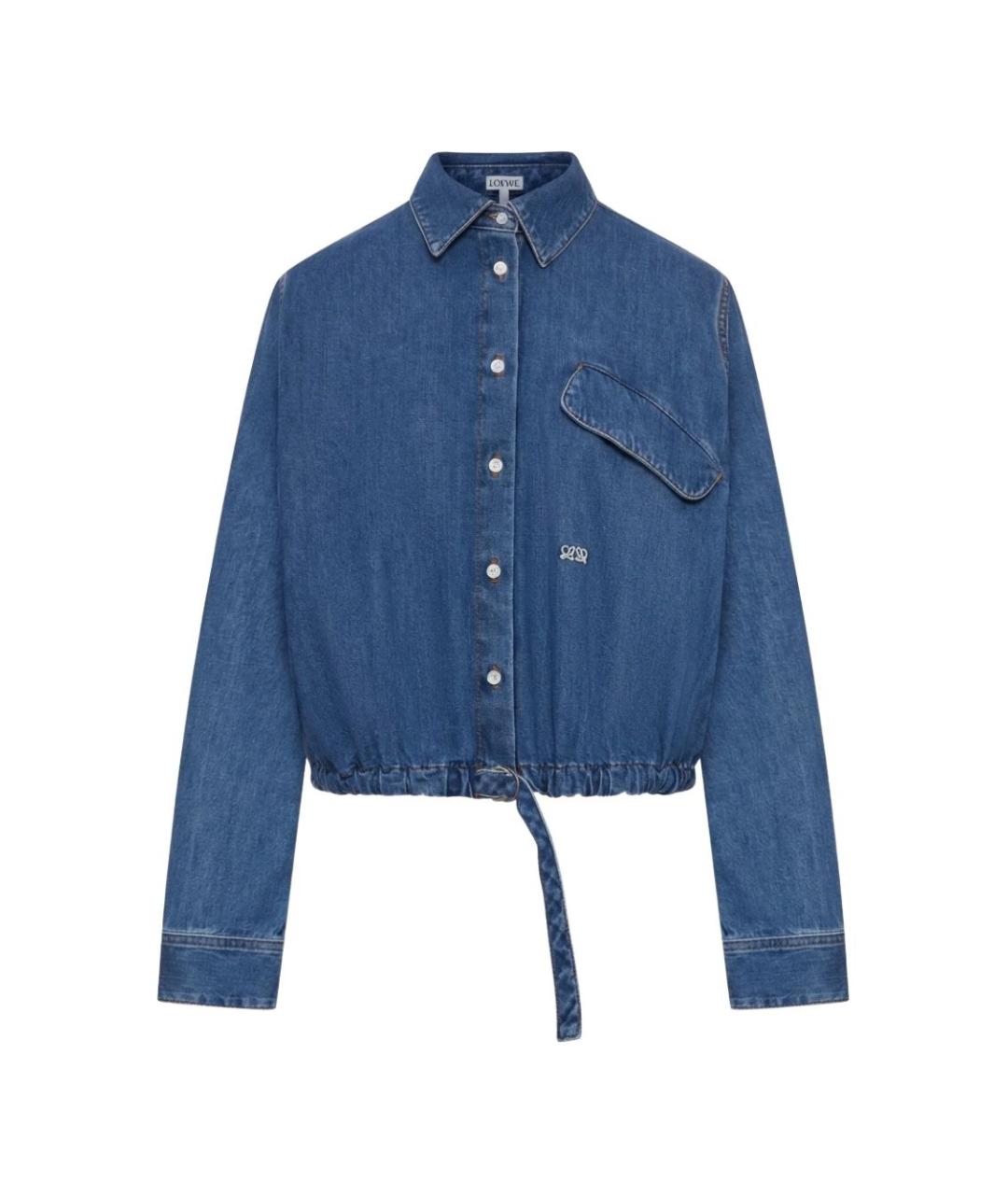 LOEWE Синяя хлопковая рубашка, фото 1