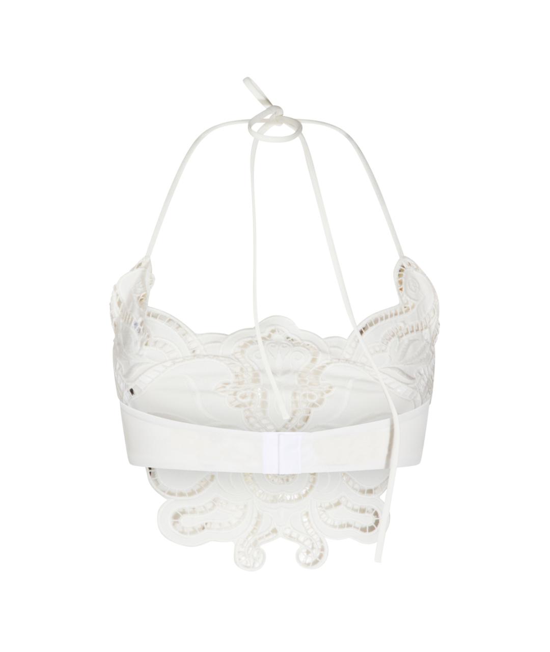 BLUMARINE Белая полиэстеровая майка, фото 1