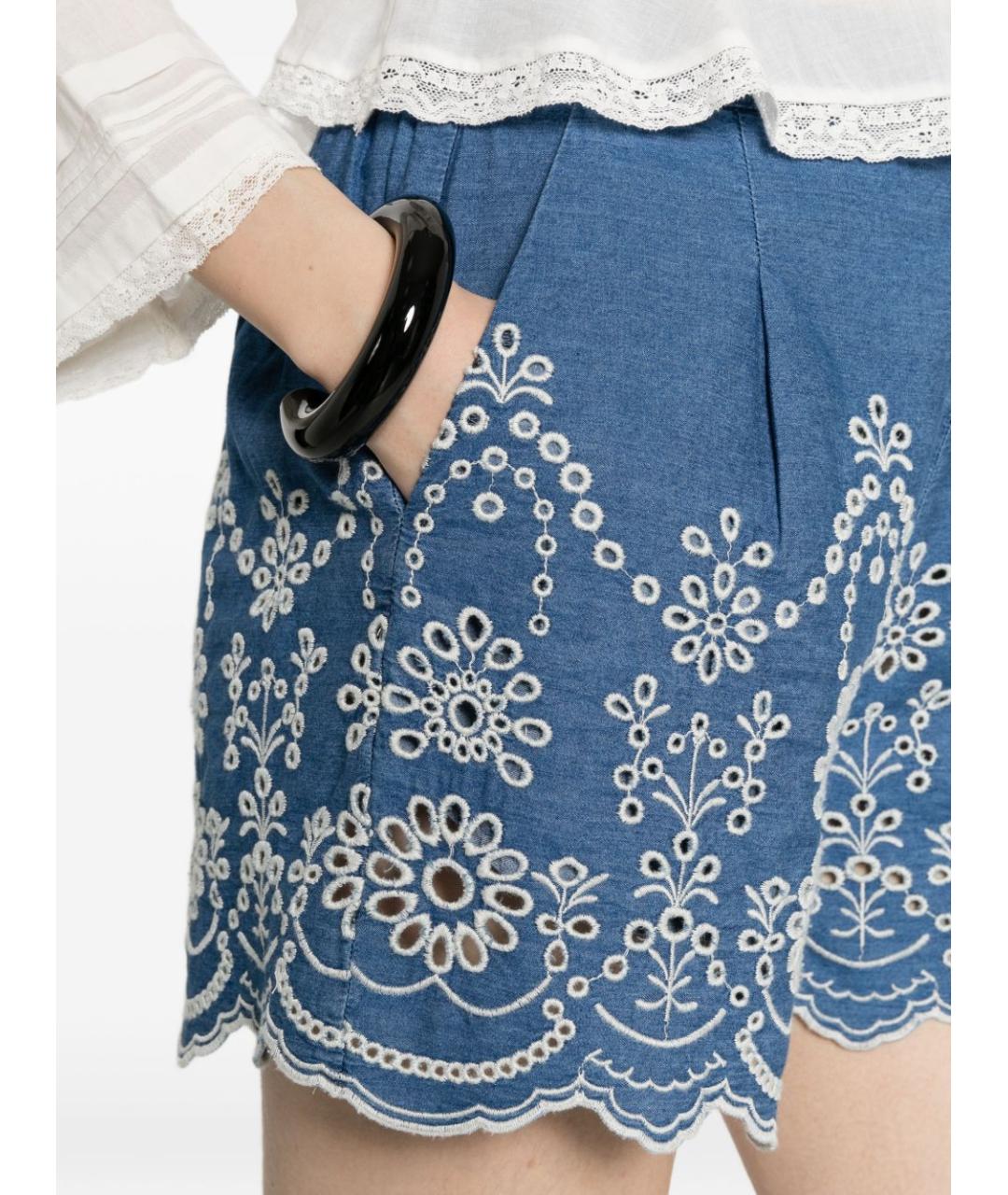 MC2 SAINT BARTH Синие хлопковые шорты, фото 4