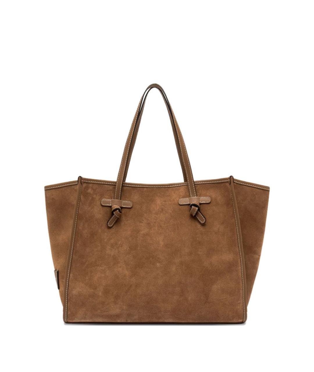 Gianni Chiarini Коричневая замшевая сумка тоут, фото 1