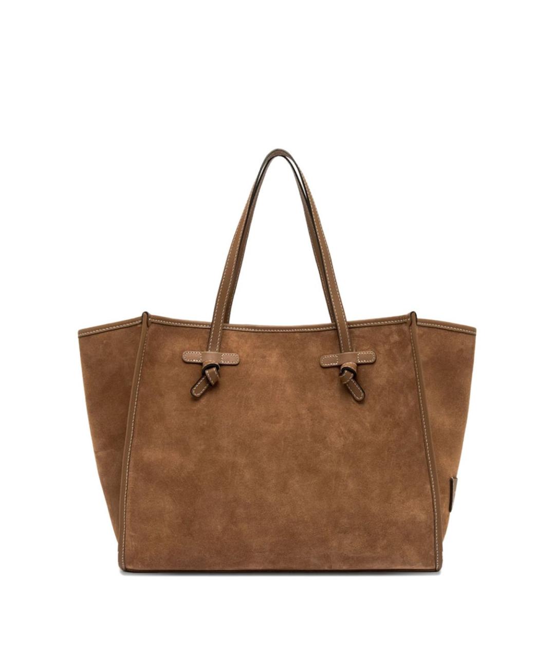 Gianni Chiarini Коричневая замшевая сумка тоут, фото 4