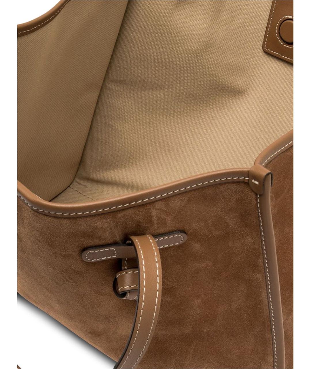 Gianni Chiarini Коричневая замшевая сумка тоут, фото 5