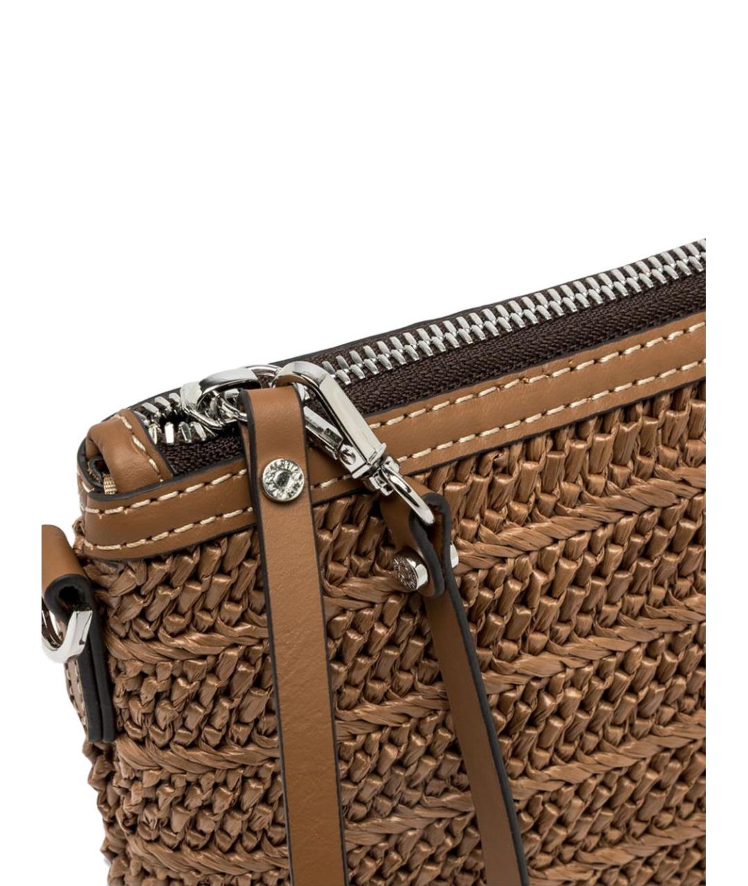 Gianni Chiarini Коричневая пелетеная сумка через плечо, фото 4