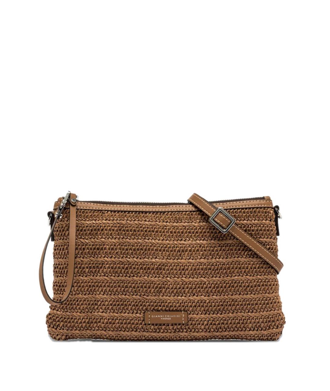 Gianni Chiarini Коричневая пелетеная сумка через плечо, фото 1