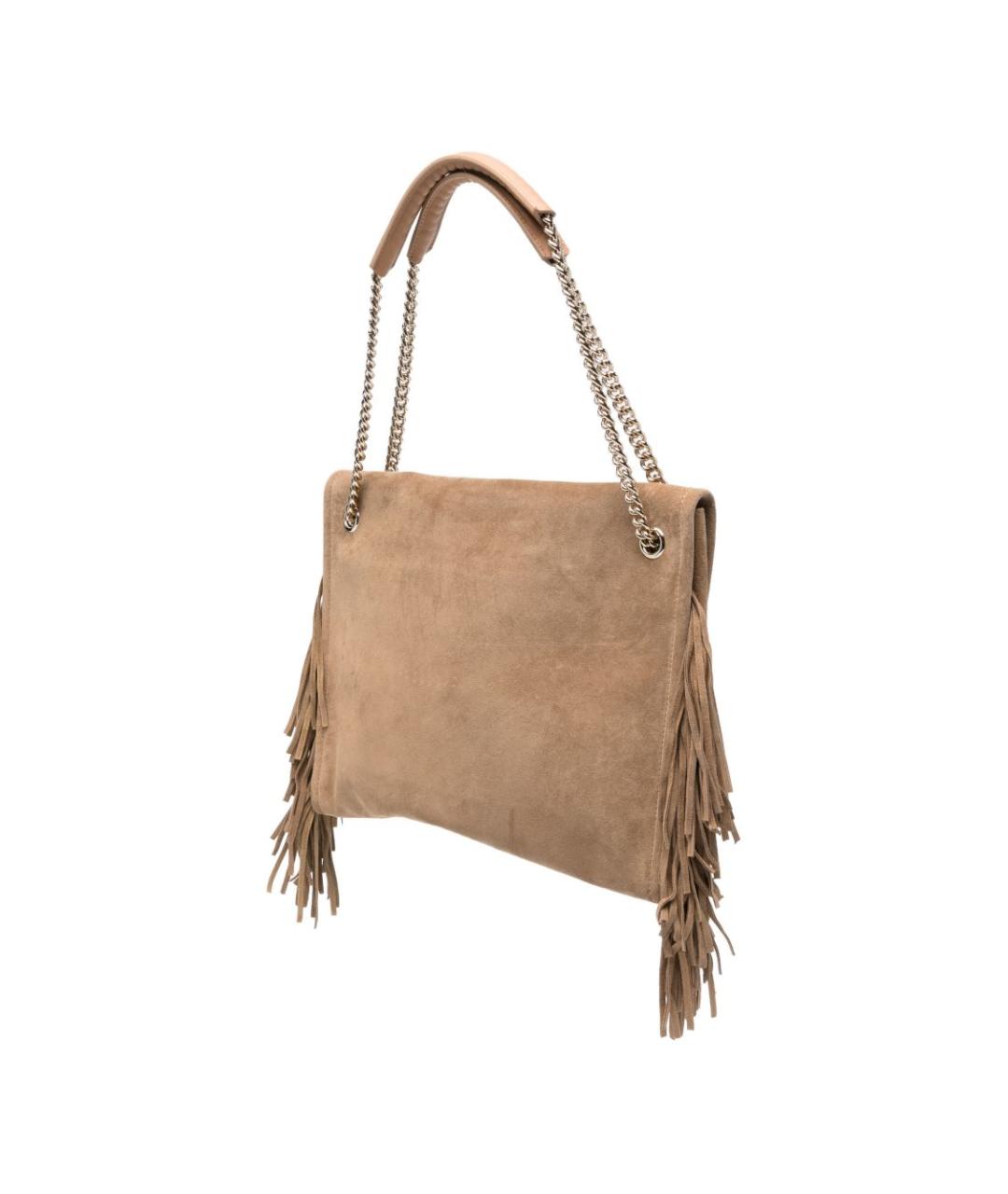 ORCIANI Бежевая замшевая сумка тоут, фото 3