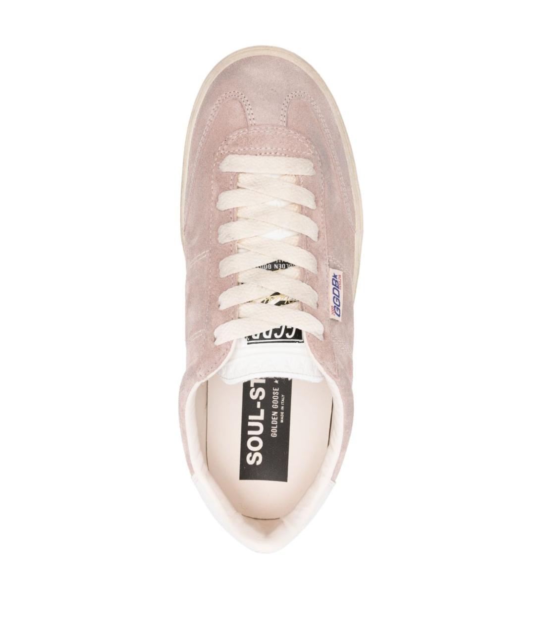 GOLDEN GOOSE DELUXE BRAND Розовые замшевые кеды, фото 2