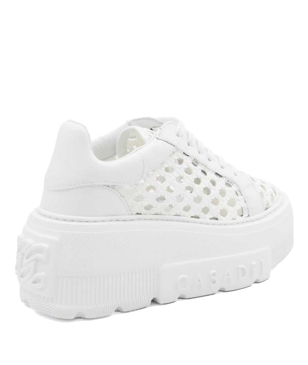CASADEI Белые кожаные кроссовки, фото 3