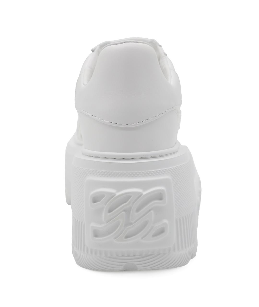 CASADEI Белые кожаные кроссовки, фото 4