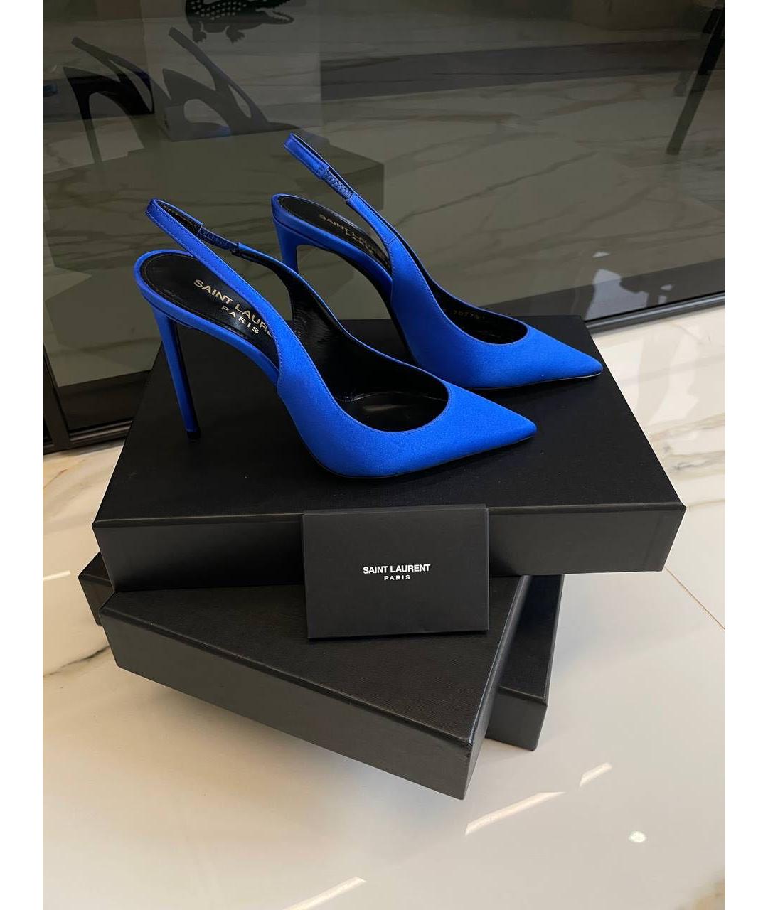 SAINT LAURENT Синие туфли, фото 3