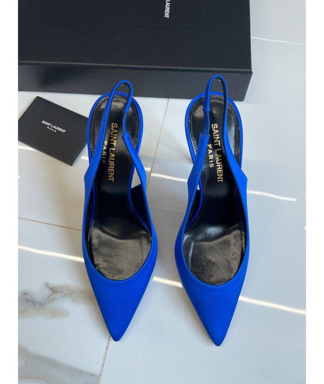 SAINT LAURENT Синие туфли, фото 2