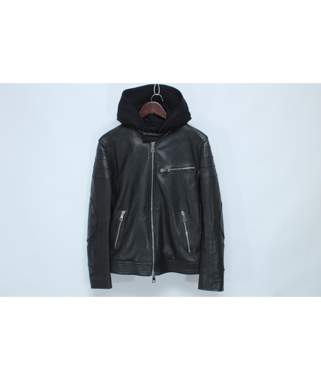 DONDUP Черная кожаная куртка, фото 2