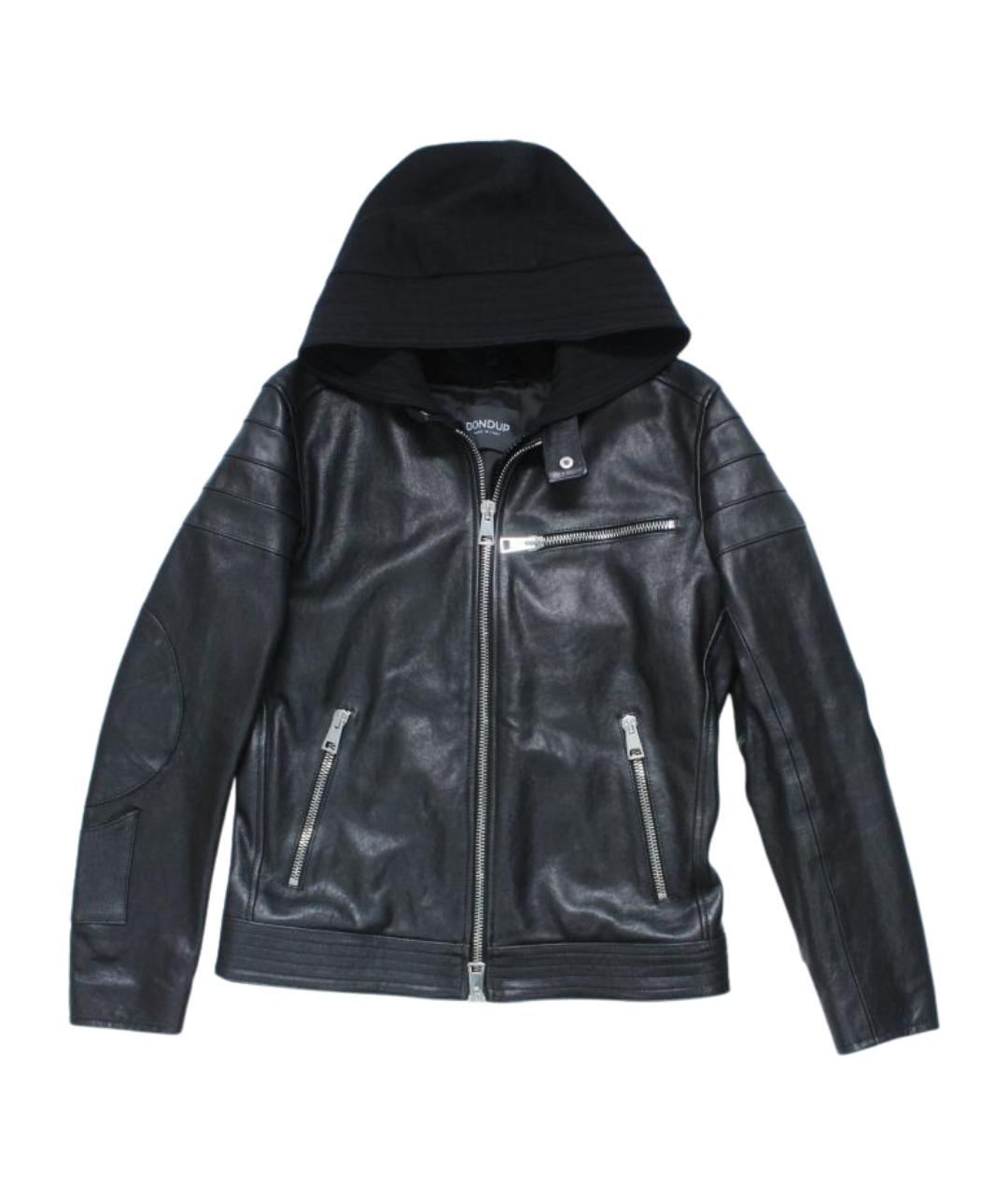 DONDUP Черная кожаная куртка, фото 1