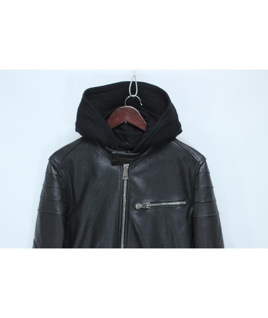 DONDUP Черная кожаная куртка, фото 4