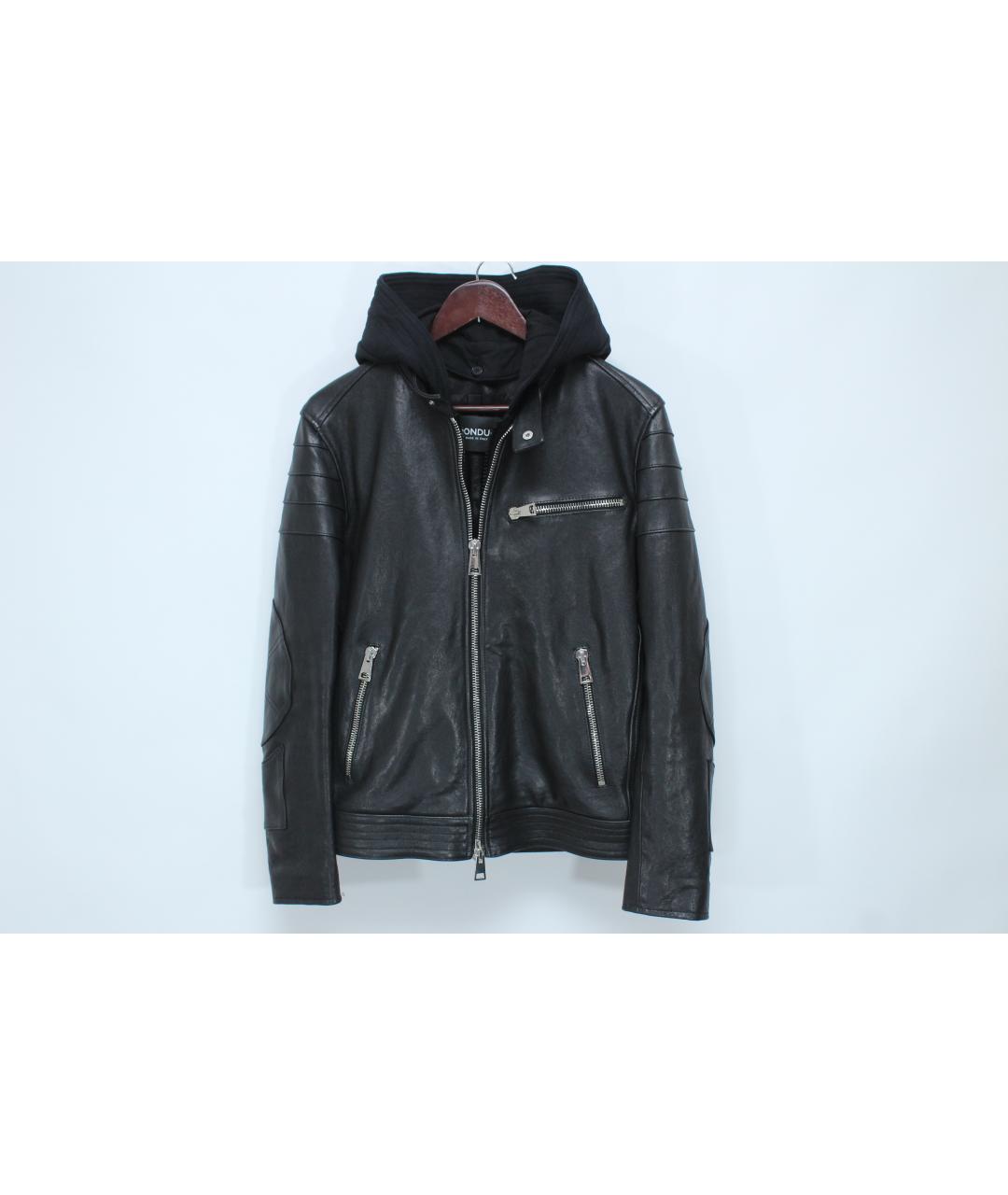 DONDUP Черная кожаная куртка, фото 3