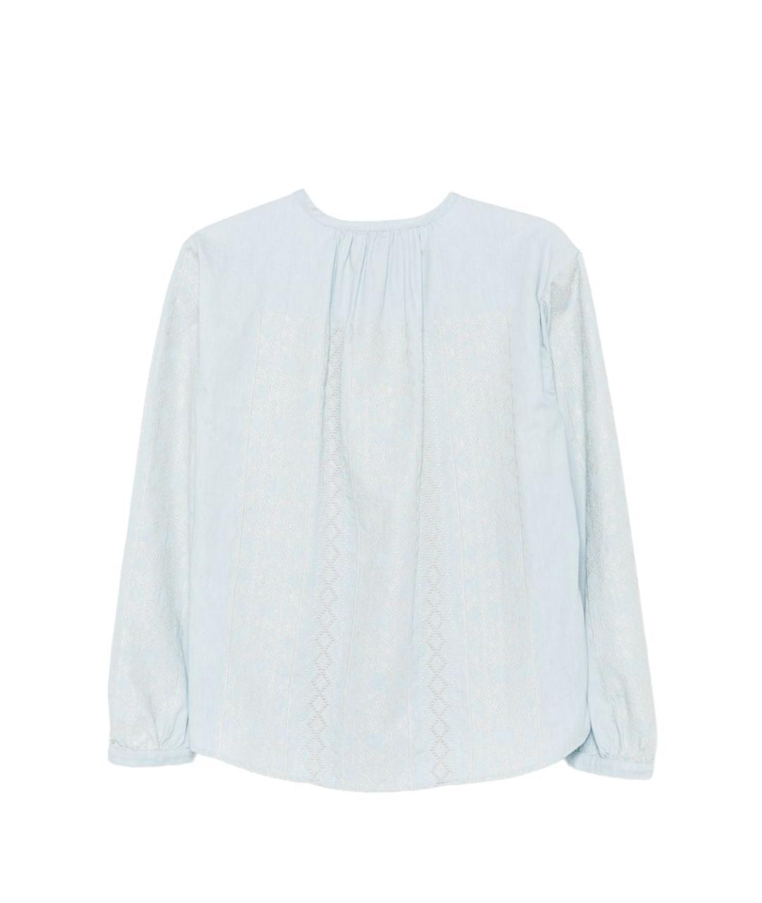 SEMICOUTURE Голубая хлопковая рубашка, фото 2