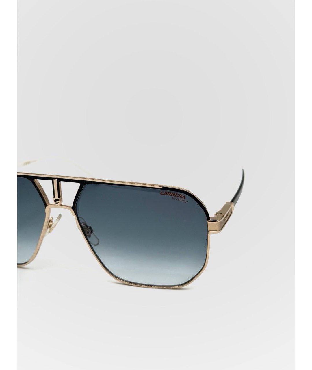 CARRERA Y CARRERA Золотые металлические солнцезащитные очки, фото 3