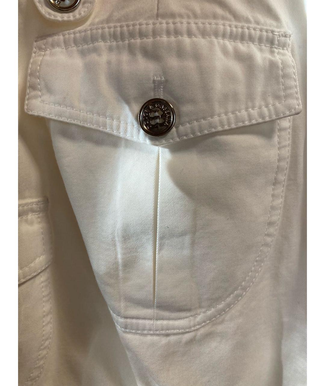 DOLCE&GABBANA Белая хлопковая юбка мини, фото 5