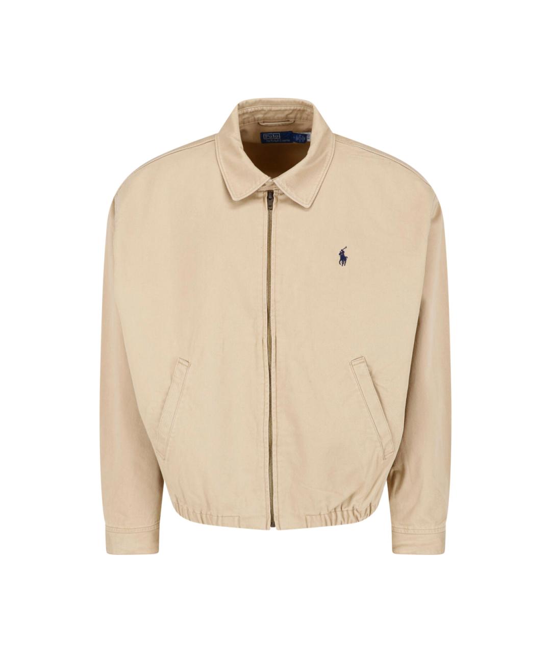 POLO RALPH LAUREN Бежевая хлопковая куртка, фото 1